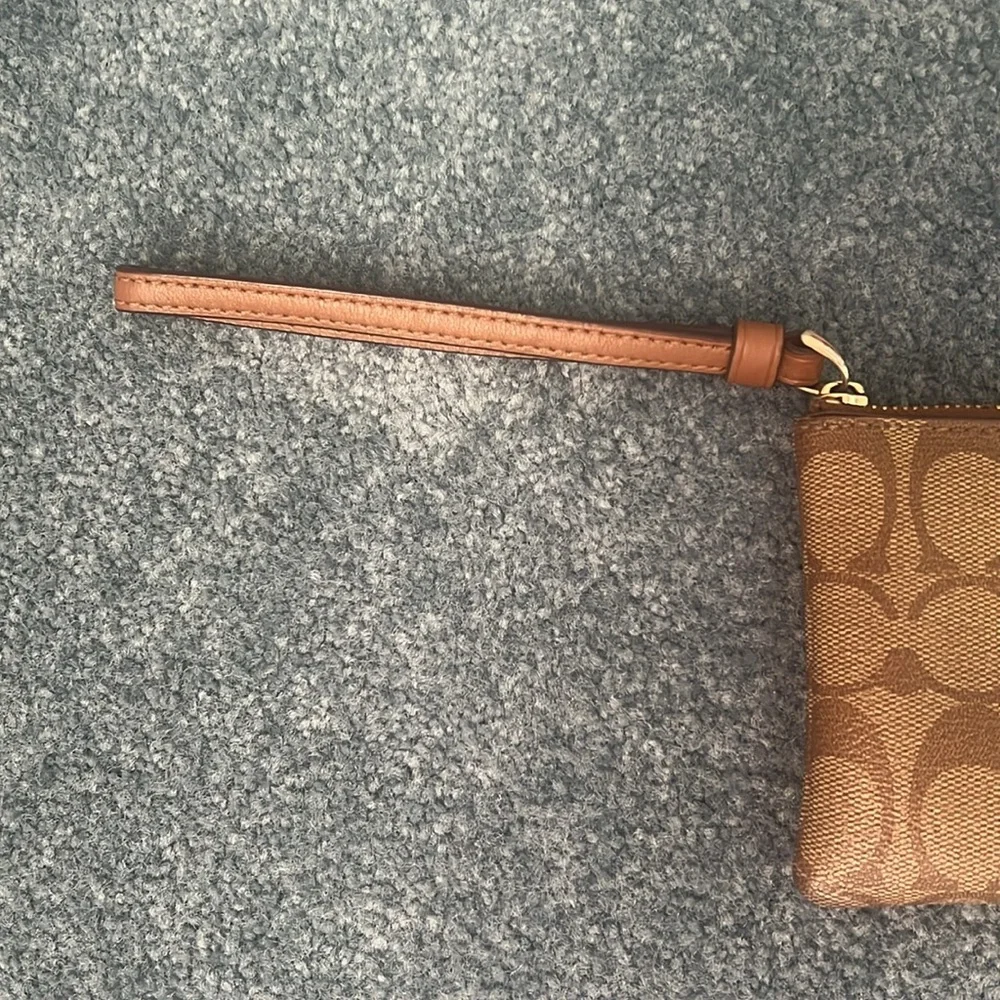 Coach Tan Wristlet Wallet - Picture 5 of 5